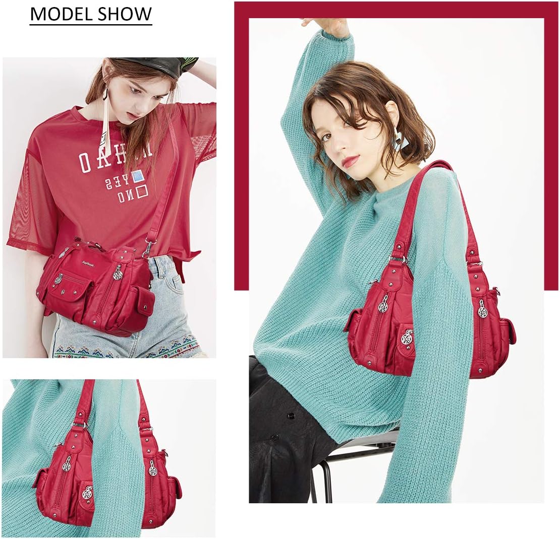 Angel Barcelo Purses for Women Soft PU Leather Shoulder Bag Crossbody Purse and Handbags - Image 6