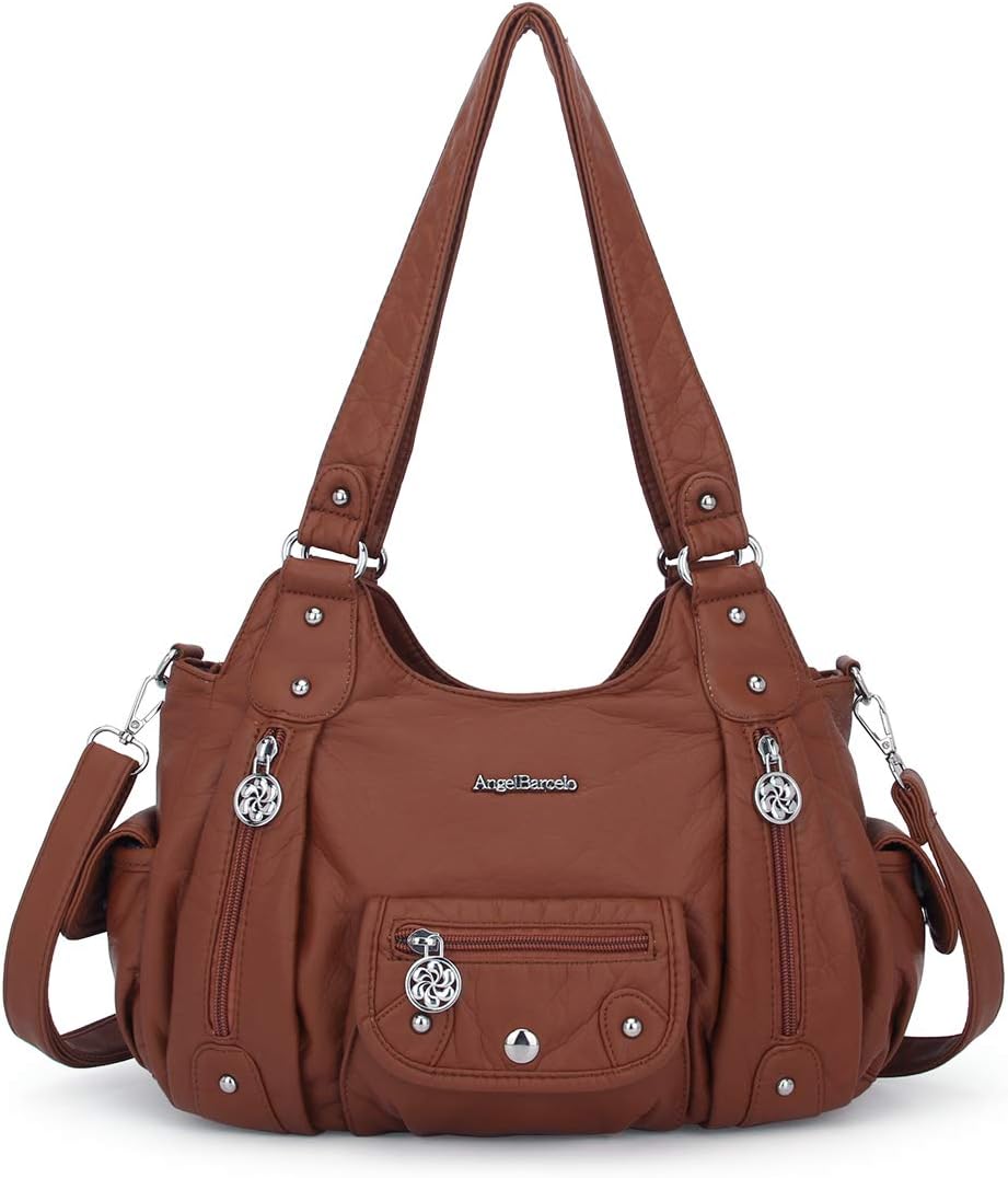 Angel Barcelo Purses for Women Soft PU Leather Shoulder Bag Crossbody Purse and Handbags - Image 16