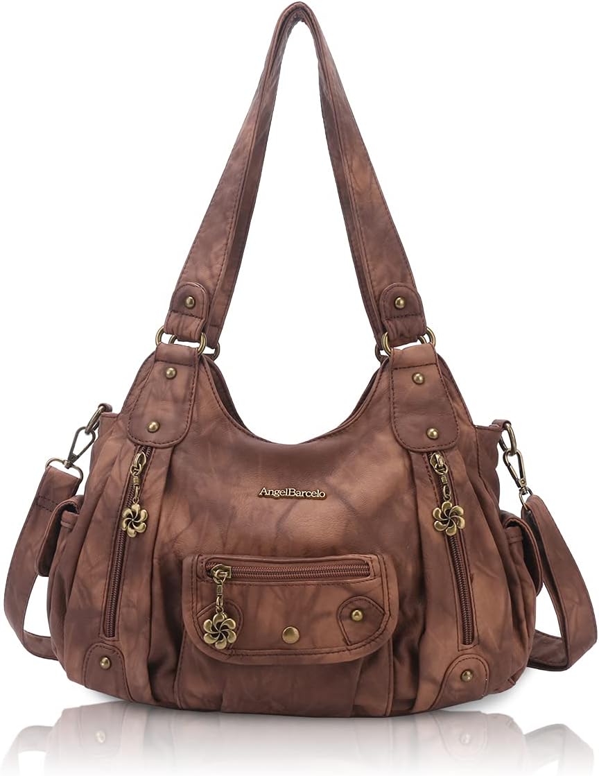 Angel Barcelo Purses for Women Soft PU Leather Shoulder Bag Crossbody Purse and Handbags - Image 12