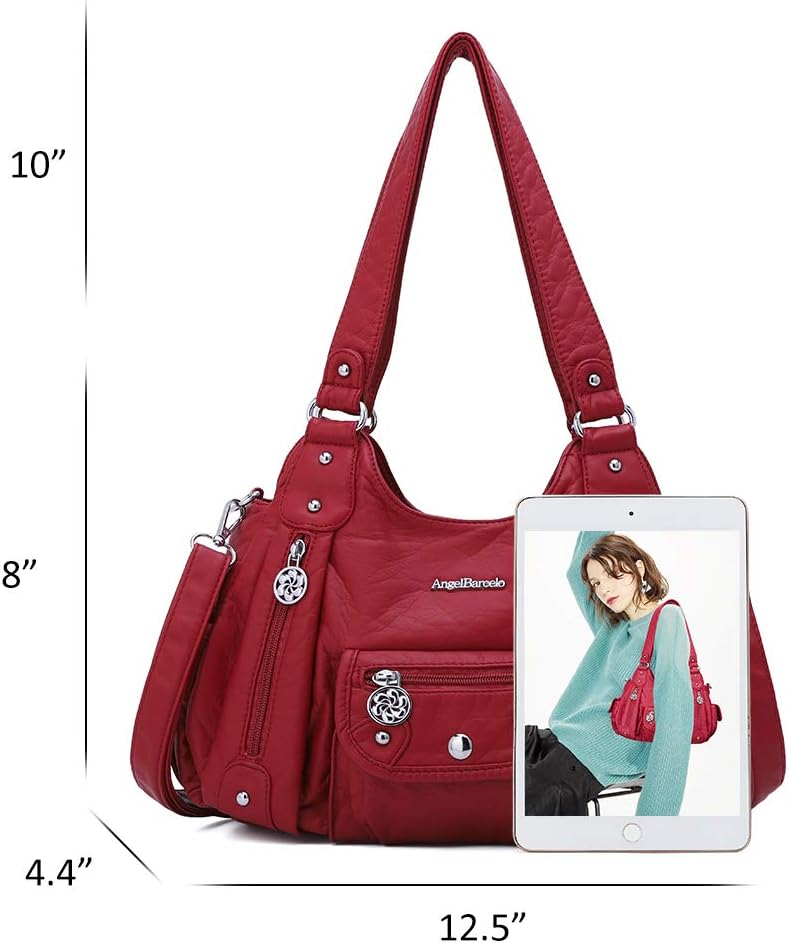 Angel Barcelo Purses for Women Soft PU Leather Shoulder Bag Crossbody Purse and Handbags - Image 2