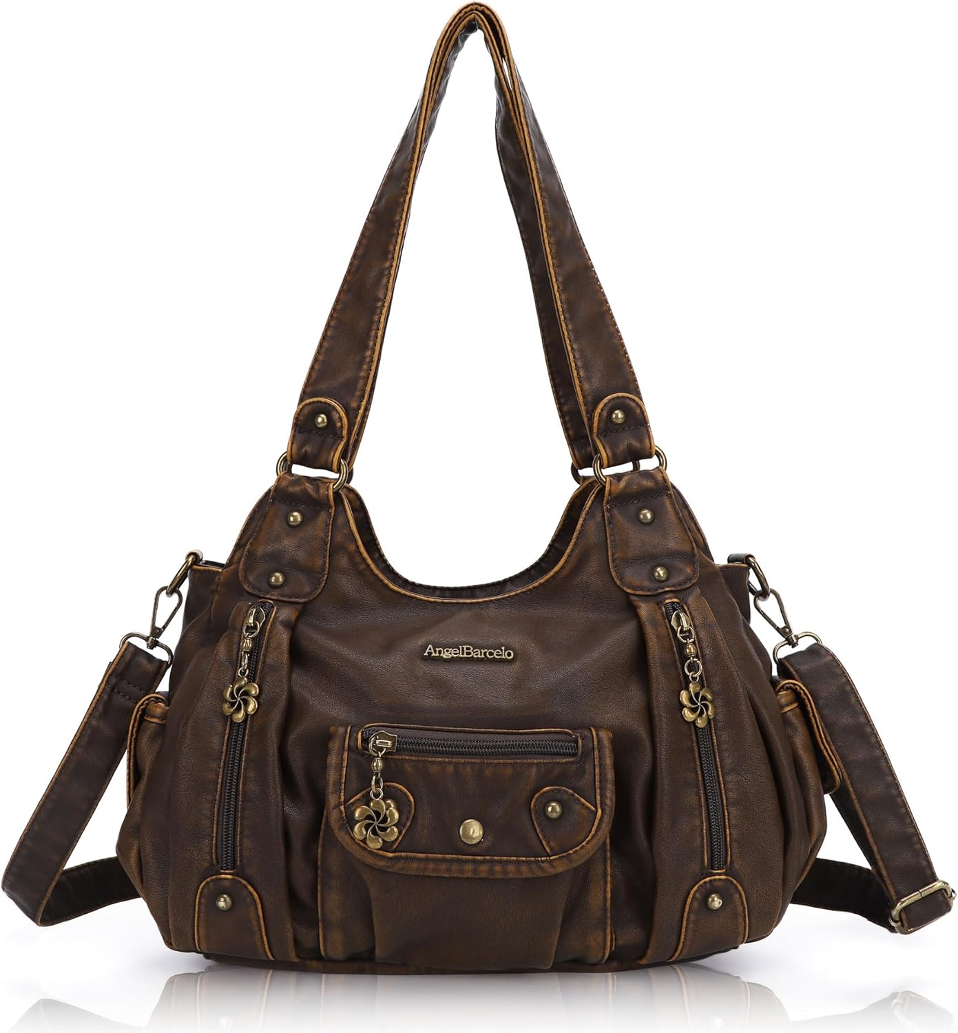 Angel Barcelo Purses for Women Soft PU Leather Shoulder Bag Crossbody Purse and Handbags - Image 22