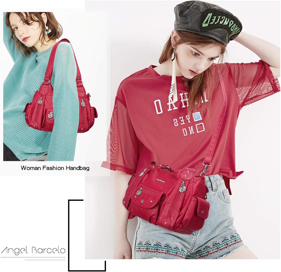 Angel Barcelo Purses for Women Soft PU Leather Shoulder Bag Crossbody Purse and Handbags - Image 7