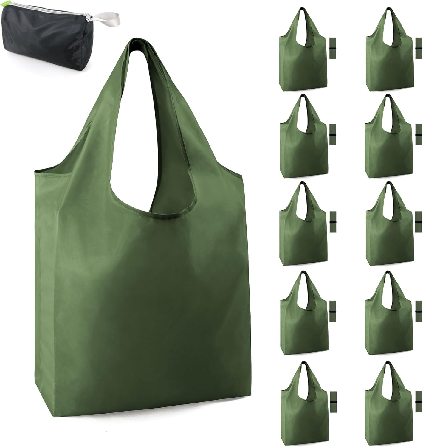 BeeGreen Reusable Grocery Bags Shopping Bags for Women Ocean Animals i##e##s: Sea Turtle ^^ Lovers Gifts ^^ Bulk 6 Pack ^^ 50LBS ^^ X-Large ^^ Shells ^^ Seal ^^ Mermaid Scale ^^ Whale :i##e##s - Image 34