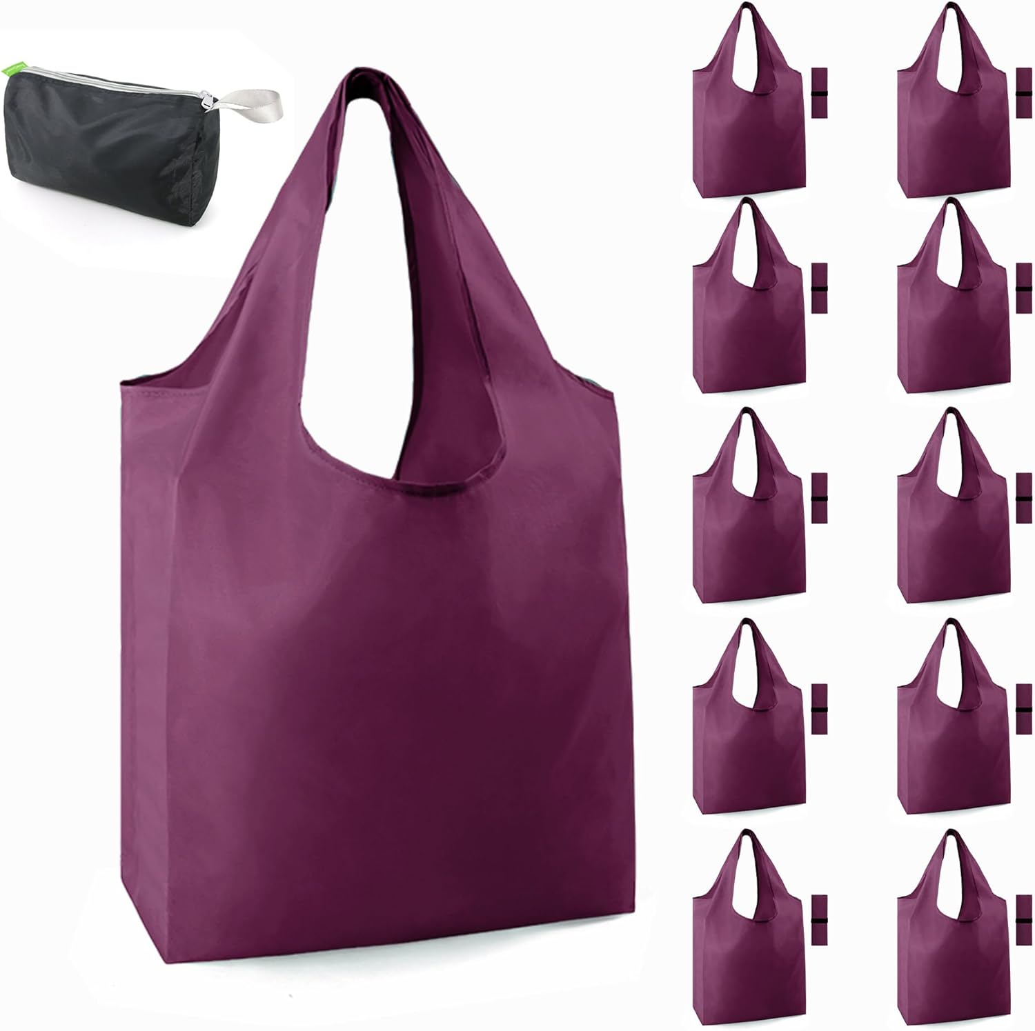 BeeGreen Reusable Grocery Bags Shopping Bags for Women Ocean Animals i##e##s: Sea Turtle ^^ Lovers Gifts ^^ Bulk 6 Pack ^^ 50LBS ^^ X-Large ^^ Shells ^^ Seal ^^ Mermaid Scale ^^ Whale :i##e##s - Image 8