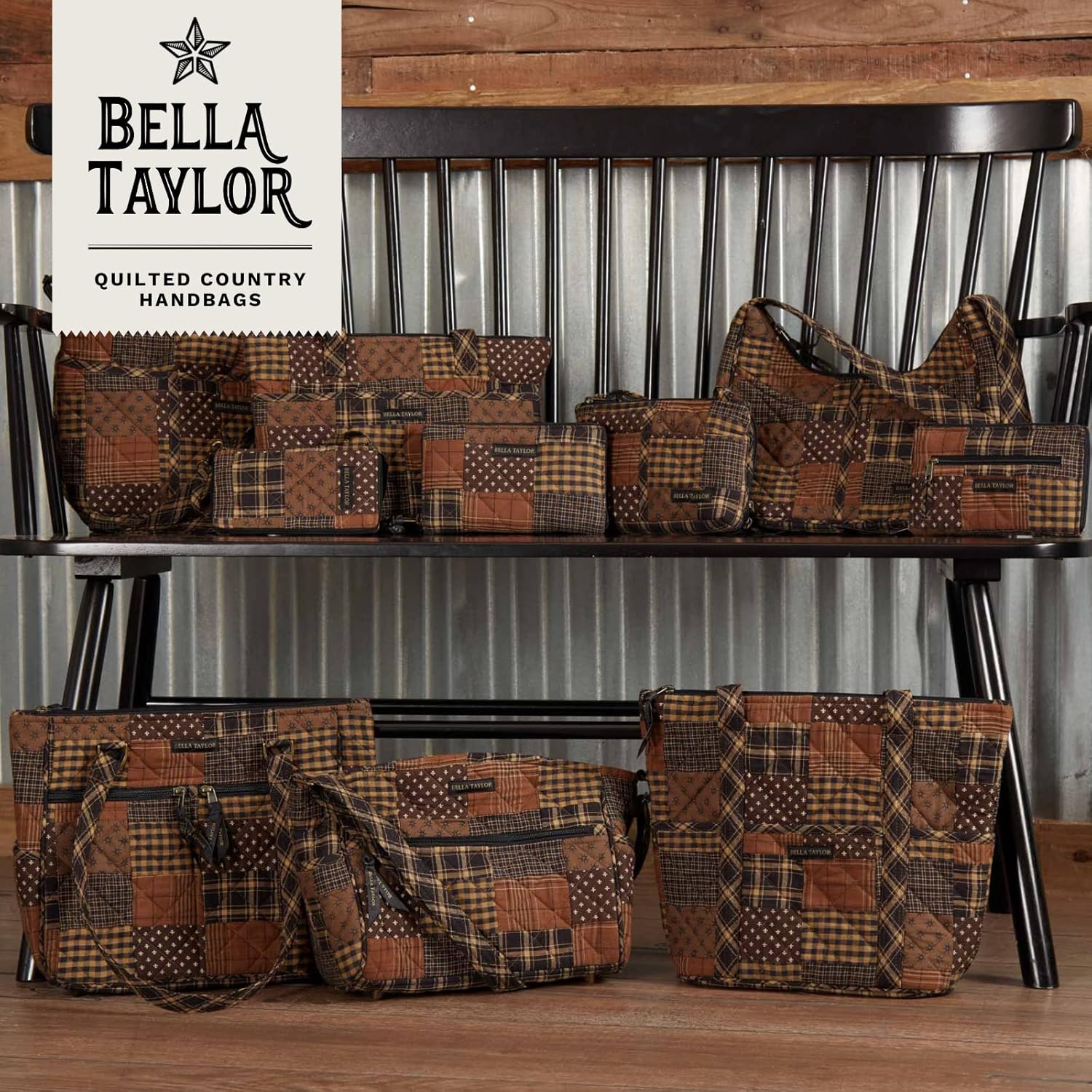 Bella Taylor Small Tote | Lightweight Quilted Fabric Purses for Women - Image 6