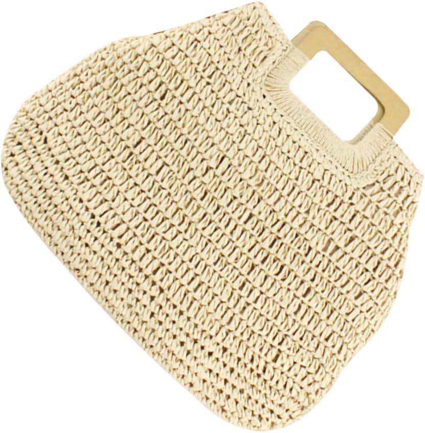 BESTYASH Women Vintage Straw Woven Handbag Khaki Summer Beach Tote with Handle Capacity Straw Beach Bag for - Image 10