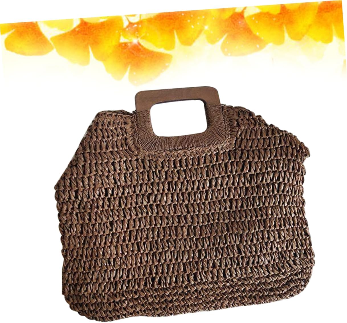 BESTYASH Women Vintage Straw Woven Handbag Khaki Summer Beach Tote with Handle Capacity Straw Beach Bag for - Image 7