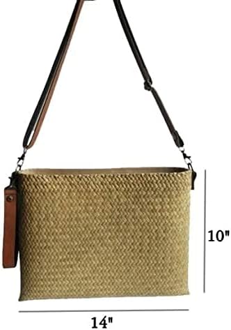 Custom, Made To your Own Order Portrait Painting Woven Straw Bags Summer Beach Tote Bag for Women 100% Handmade (A02) - Image 2