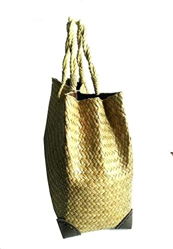 Custom, Made To your Own Order Portrait Painting Woven Straw Bags Summer Beach Tote Bag for Women 100% Handmade (A06) - Image 3