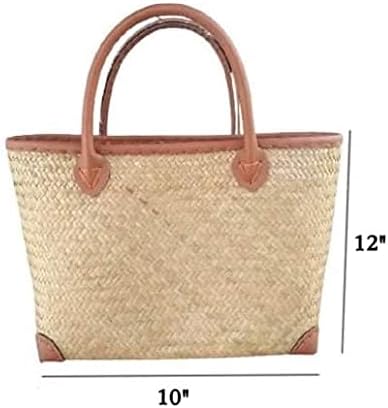 Custom, Made To your Own Order Portrait Painting Woven Straw Bags Summer Beach Tote Bag for Women 100% Handmade (A09) - Image 2