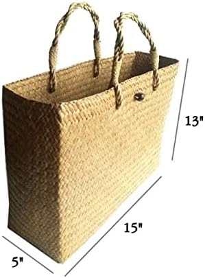 Custom, Made To your Own Order Portrait Painting Woven Straw Bags Summer Beach Tote Bag for Women 100% Handmade (A10) - Image 3
