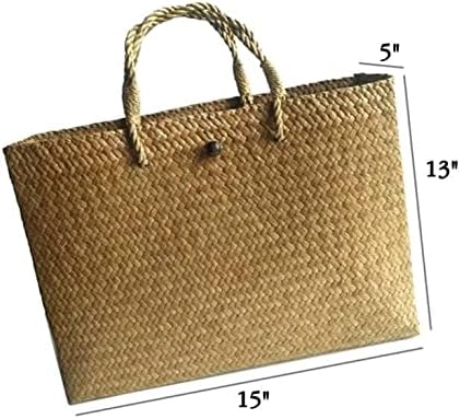 Custom, Made To your Own Order Portrait Painting Woven Straw Bags Summer Beach Tote Bag for Women 100% Handmade (A10) - Image 2