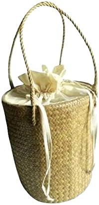 Custom, Made To your Own Order Portrait Painting Woven Straw Bags Summer Beach Tote Bag for Women 100% Handmade (A13)