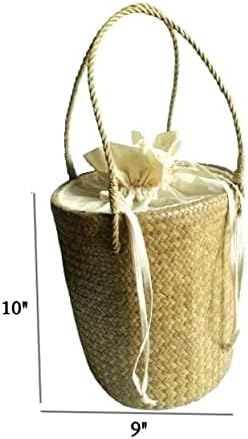 Custom, Made To your Own Order Portrait Painting Woven Straw Bags Summer Beach Tote Bag for Women 100% Handmade (A13) - Image 2