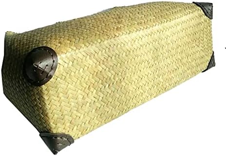 Custom, Made To your Own Order Portrait Painting Woven Straw Bags Summer Beach Tote Bag for Women 100% Handmade (A14) - Image 3