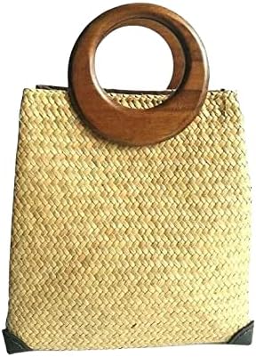 Custom, Made To your Own Order Portrait Painting Woven Straw Bags Summer Beach Tote Bag for Women 100% Handmade (A14)