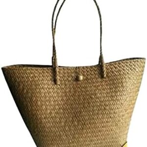 Custom, Made To your Own Order Portrait Painting Woven Straw Bags Summer Beach Tote Bag for Women 100% Handmade (A15)
