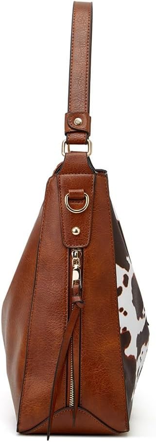 HBJWOV Spring\/Summer Vintage Multi-zip Bag Fringe Accessorized Upper Shoulder Tote Bag - Image 4