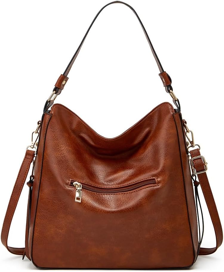 HBJWOV Spring\/Summer Vintage Multi-zip Bag Fringe Accessorized Upper Shoulder Tote Bag - Image 6