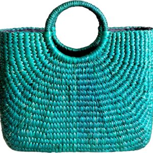 InfinityLoveCo Green Straw Bag,Straw Basket Tote,Straw Basket Bag,Market Basket Bags,Summer Straw Bag,Straw Basket Purse,Straw Tote Beach Bag,Straw Tote