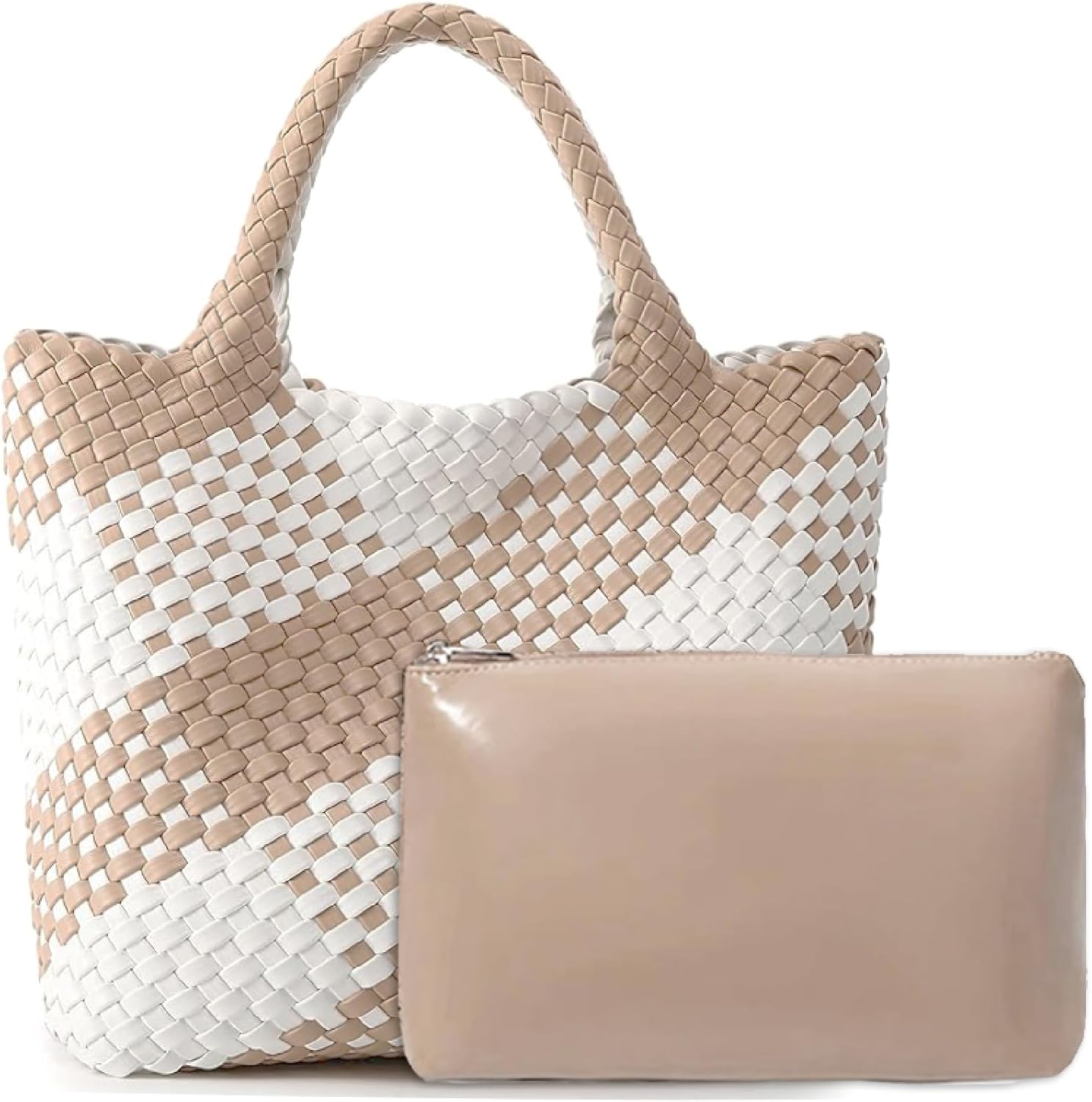 JINMANXUE Fashion Woven Bag Shopper Bag Travel Handbags and Purses Women Tote Bag Large Capacity Shoulder Bags - Image 23