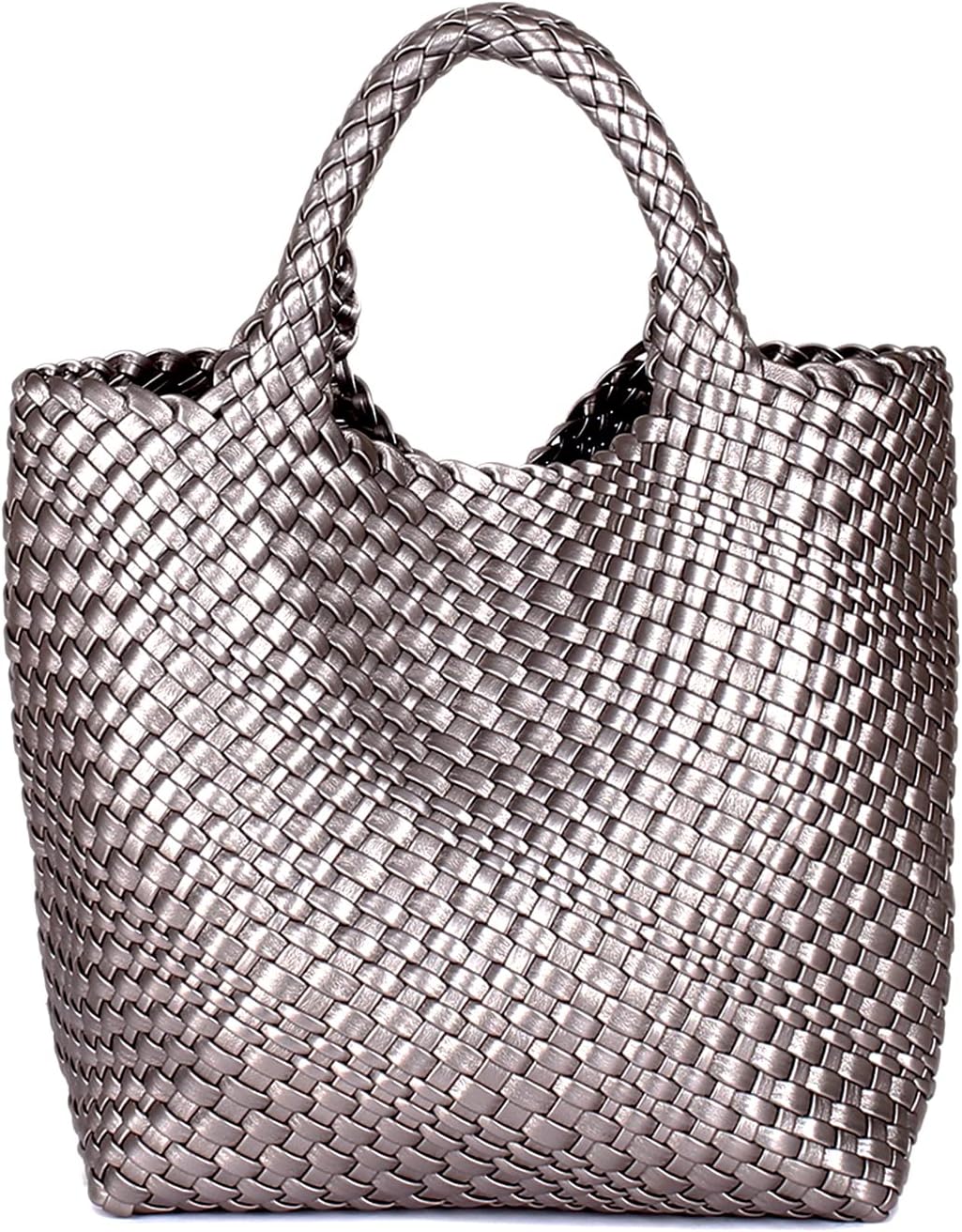 JINMANXUE Fashion Woven Bag Shopper Bag Travel Handbags and Purses Women Tote Bag Large Capacity Shoulder Bags