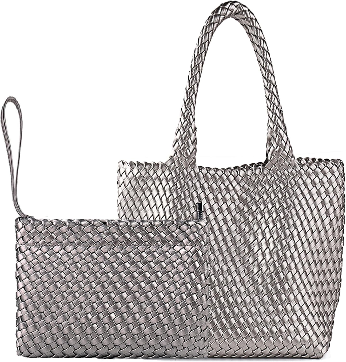 JINMANXUE Fashion Woven Bag Shopper Bag Travel Handbags and Purses Women Tote Bag Large Capacity Shoulder Bags - Image 33