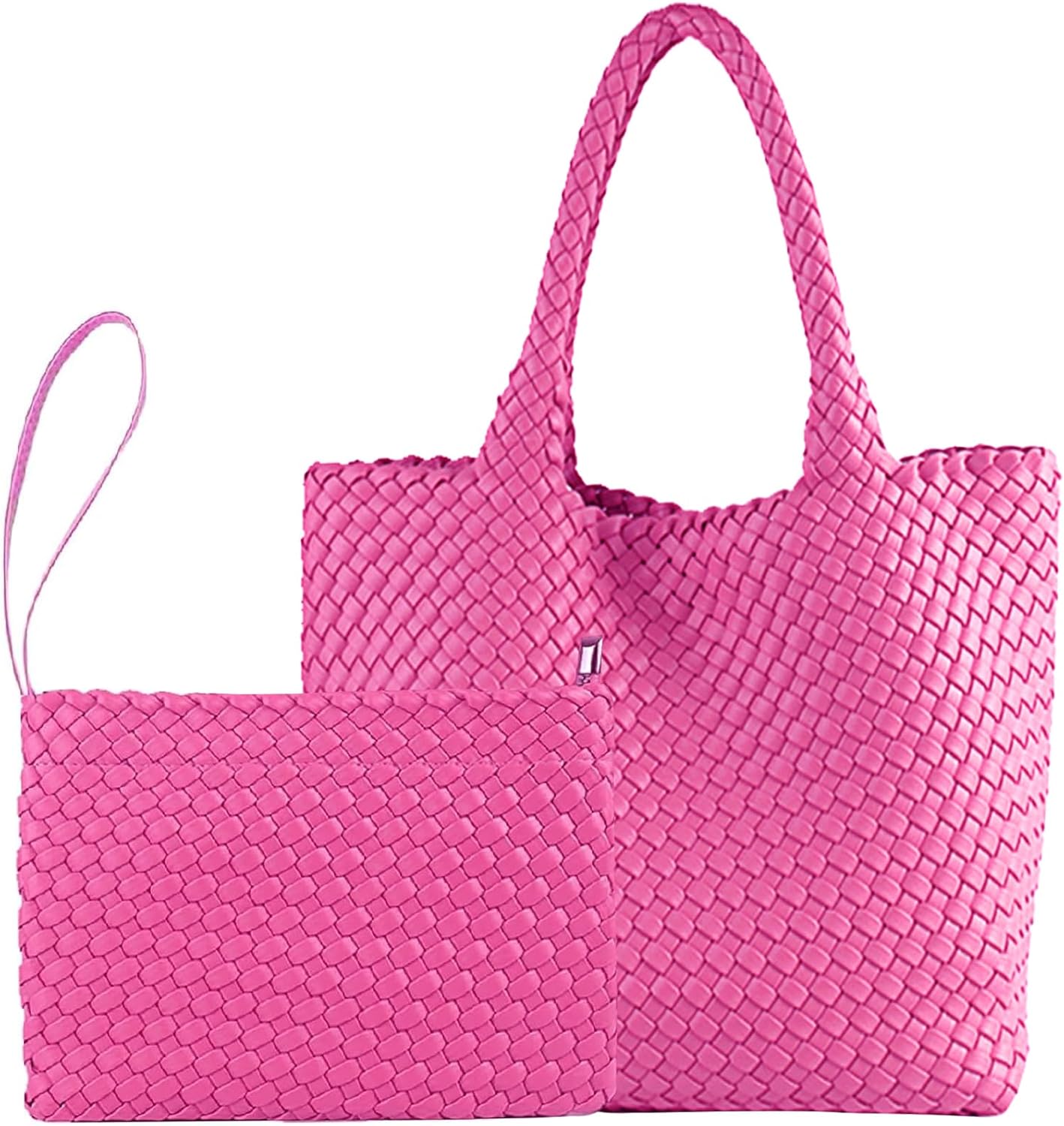 JINMANXUE Fashion Woven Bag Shopper Bag Travel Handbags and Purses Women Tote Bag Large Capacity Shoulder Bags - Image 30