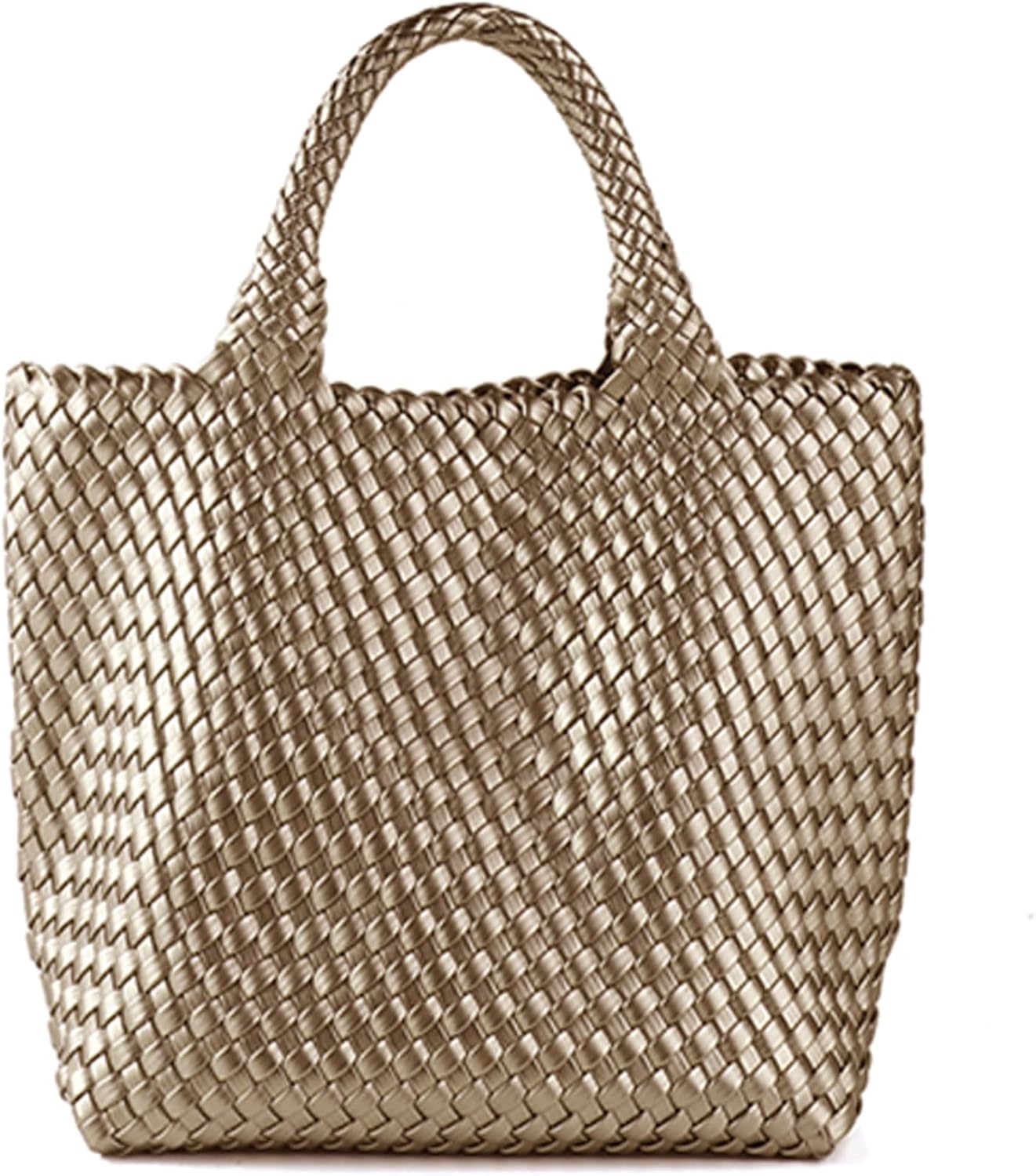 JINMANXUE Fashion Woven Bag Shopper Bag Travel Handbags and Purses Women Tote Bag Large Capacity Shoulder Bags - Image 9