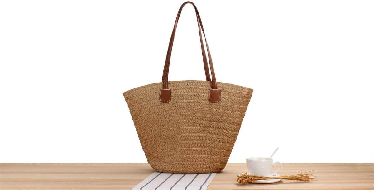 MOISTRI Straw Beach Bag Woven Buckets Totes Handbag Large Capacity Shoulder Bag Tote Bag Women Summer Handbag Casual Holiday - Image 3