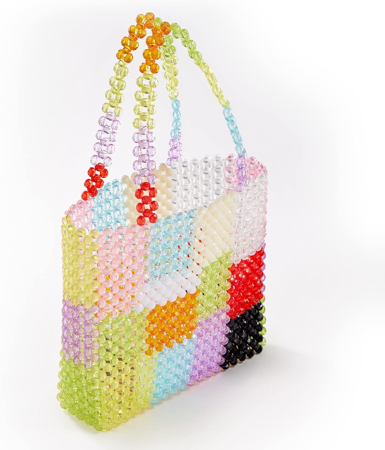 Rainbow Colorful Beaded Bag Handbags Tote Bags - Image 6