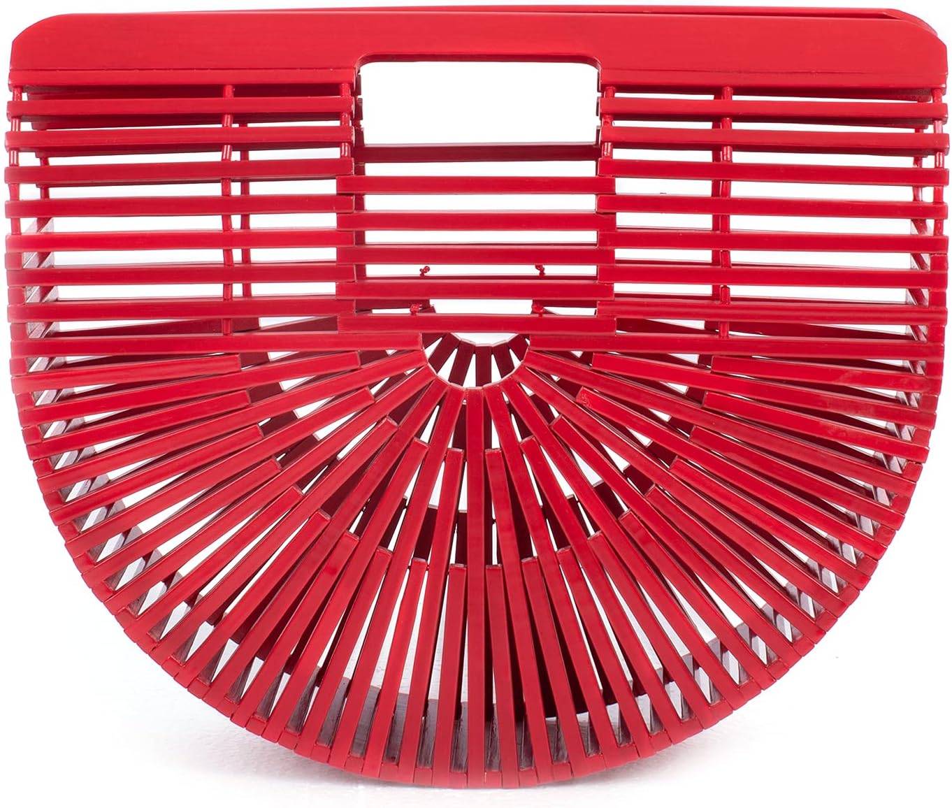 RULER TRUTH Women's Bamboo Handbag by Handmade Straw Bag,Tote Bamboo Purse Natural Basket Bag for Summer Beach\u2026 - Image 12