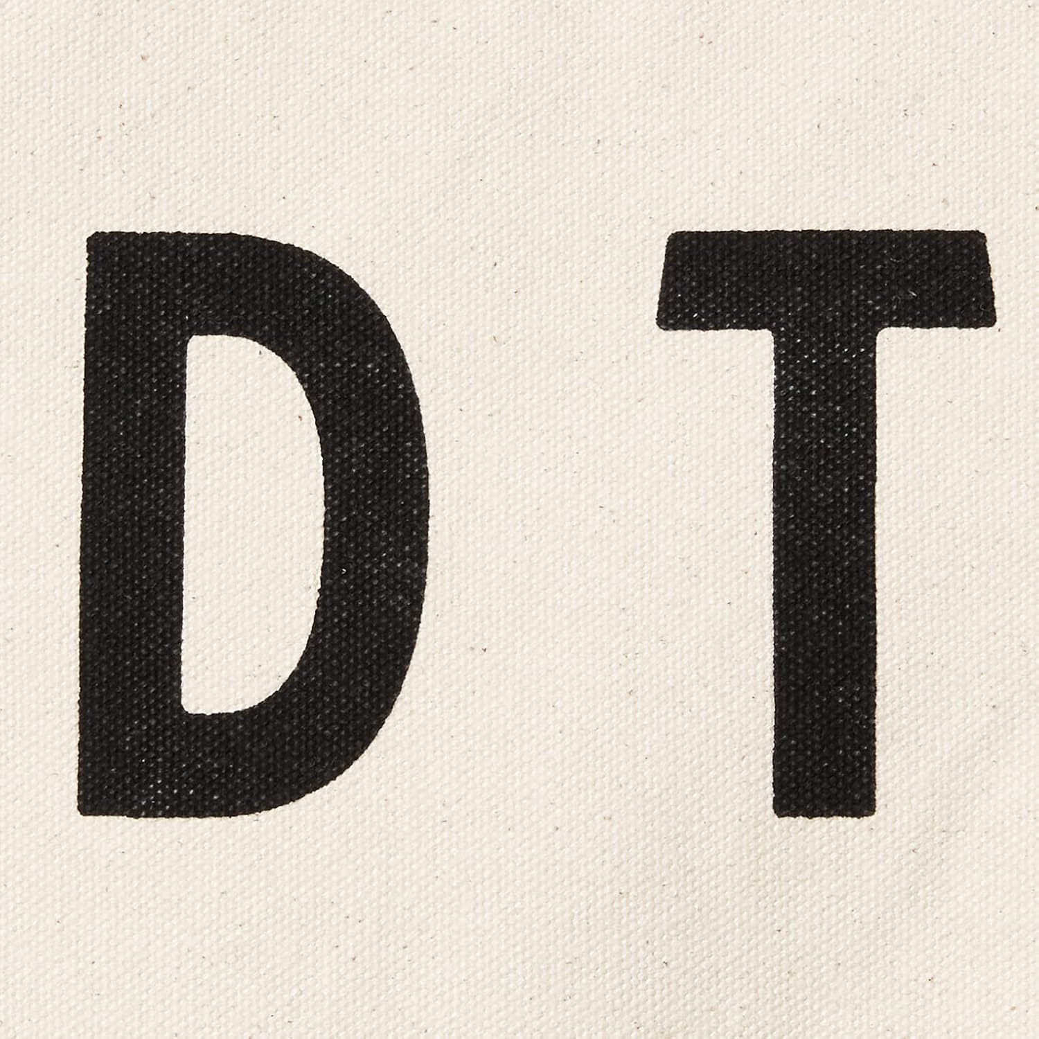 Santa Barbara Design Studio Tote Bag Hold Everything Collection Black and White 100% Cotton Canvas with Leather Handles - Image 6