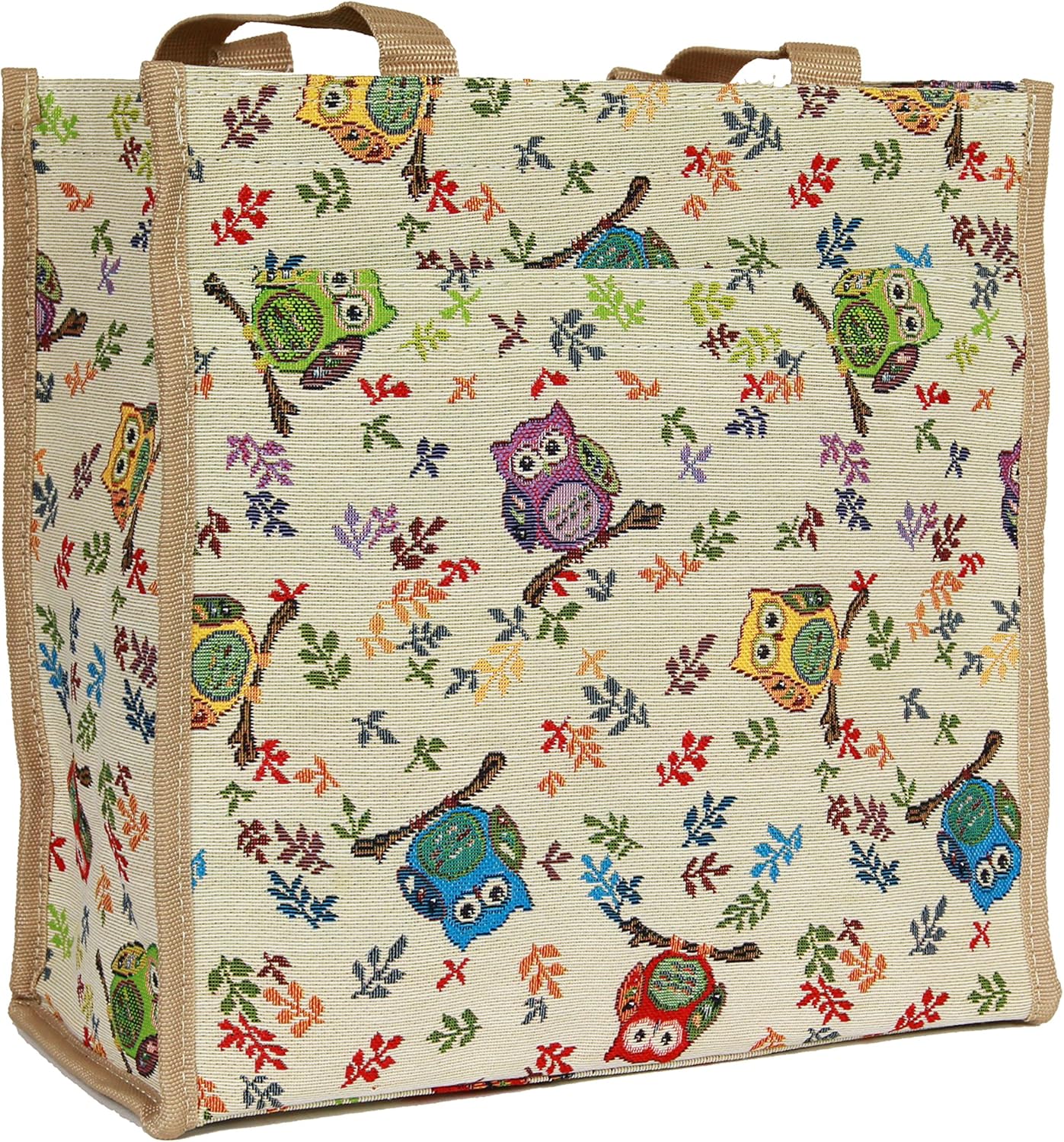 Signare Floral Shopping Tote Bag with Garden Flower Pattern - Image 8
