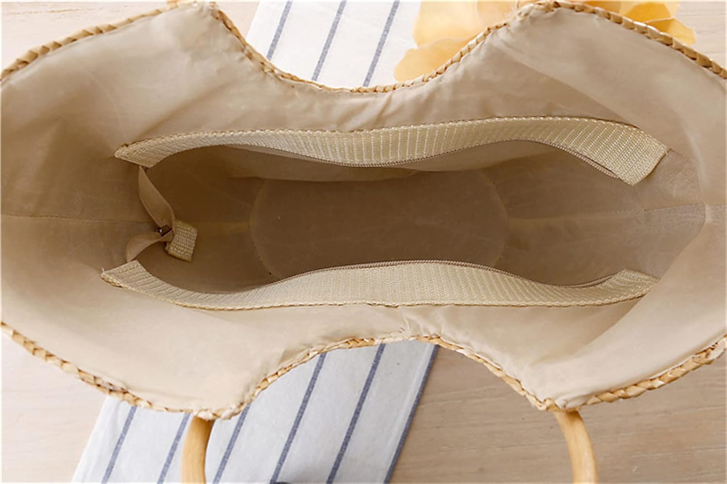 Straw Bag Beach Bags for Women - Straw Large Beach Tote Bag - Summer Handwoven Shoulder Bags for Beach. - Image 5