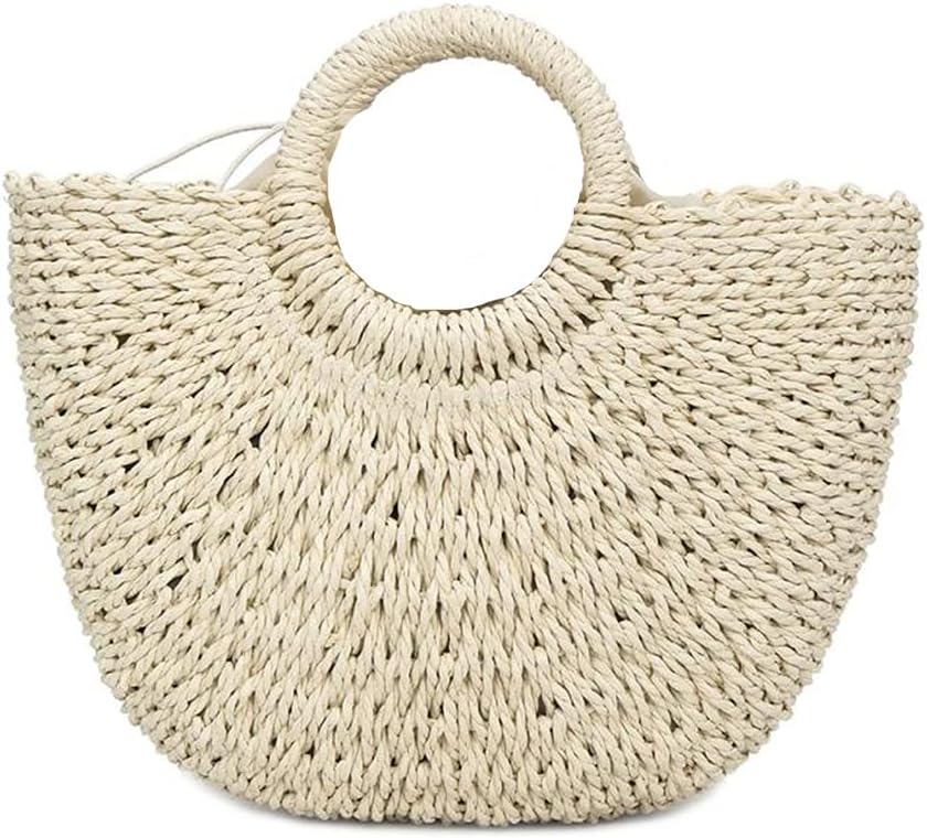 Straw Bag Womens Handbag Handwoven Large Straw Beach Tote Bag Vacation Summer Beach bag Straw Purse