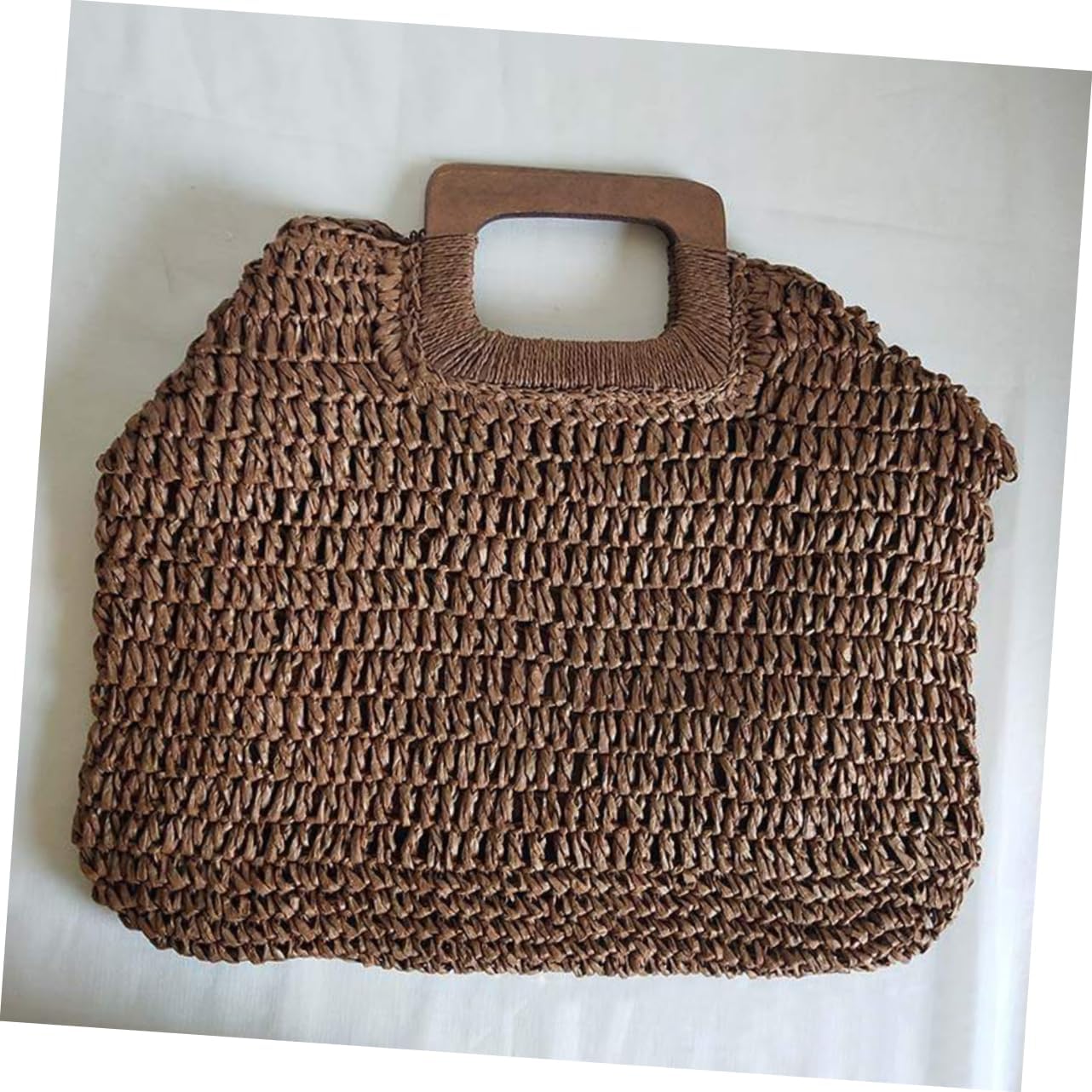 Vintage Straw Woven Beach Bag for Women Retro Handbag for Summer Travel Stylish and Spacious Tote for Holidays and Beach Outings - Image 2
