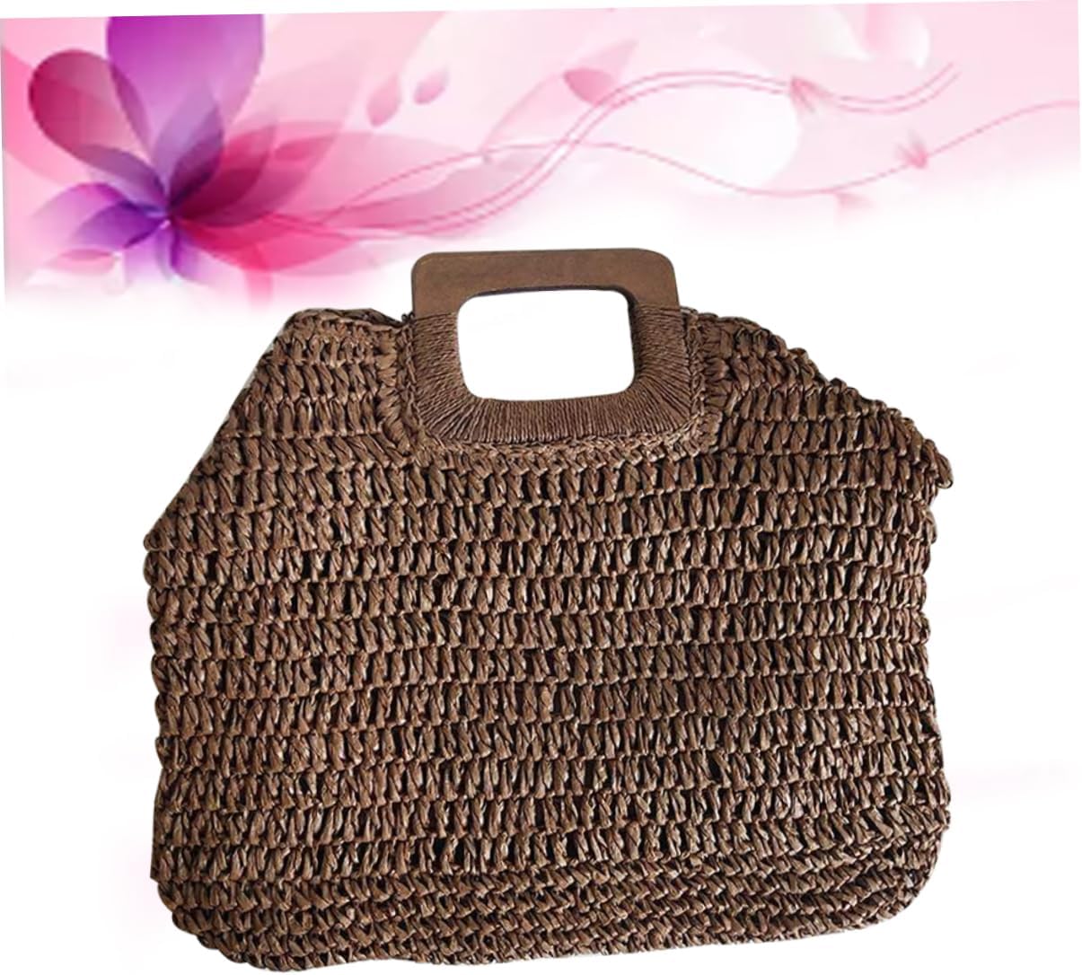 Vintage Straw Woven Beach Bag for Women Retro Handbag for Summer Travel Stylish and Spacious Tote for Holidays and Beach Outings - Image 6