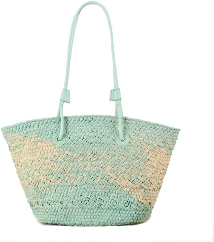 Women Straw Tote Bag Summer Beach Bags Luxury Handmade Shoulder Bag Woven Basket Handbags Large Straw Purses - Image 8