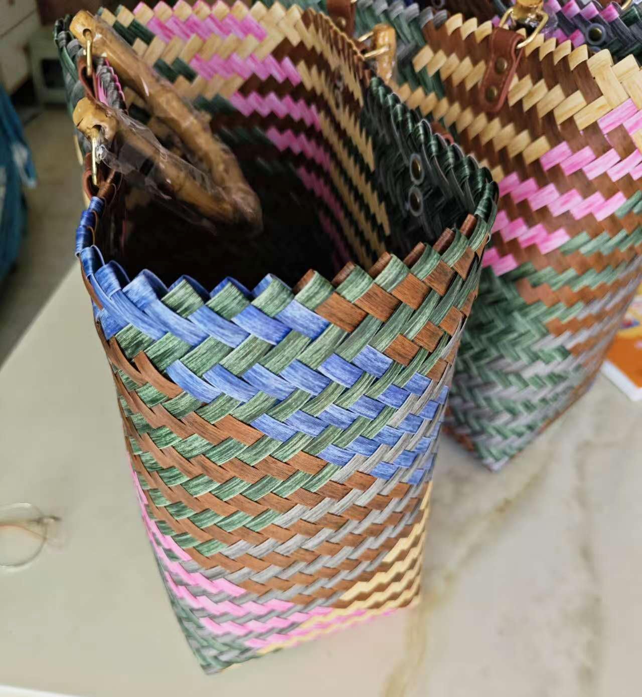 YY GEWETAO Handwoven Super Tote Bag for Women | Beach Bag Waterproof | Summer Beach, Pool, and Travel Handbag - Image 2